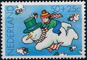 Boy on a Flying Snowman