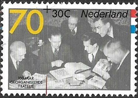 Photo from 1949, Meeting of a Stamp Association