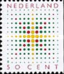 December Stamps 1987 - Sparkling Star made of Dots