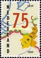 Map of Belgian and Dutch Limburg