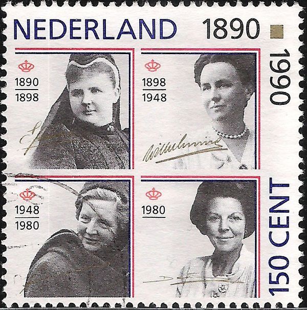 The four Queens Emma, Wilhelmina, Juliana & Beatrix