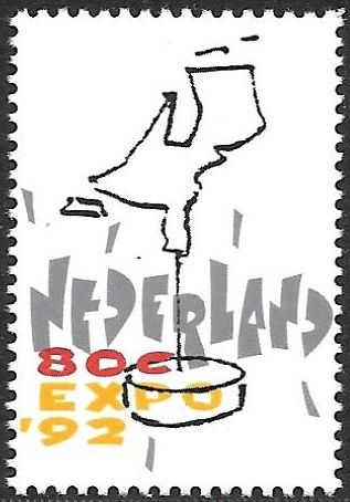 Stylized map of the Netherlands