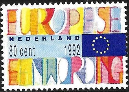 Inscription and European flag