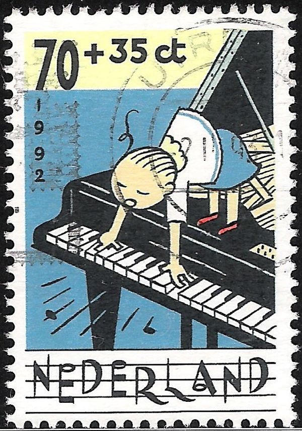 Girl with piano
