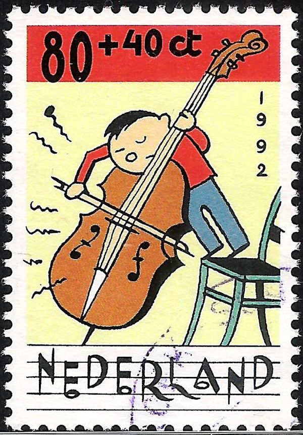 Boy with contrabass