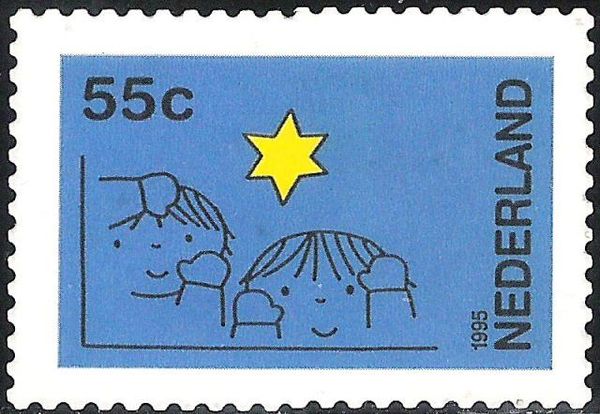 Children Looking at Star Through Window