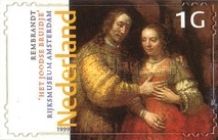 "The Jewish Bride" by Rembrandt (1606-1669)