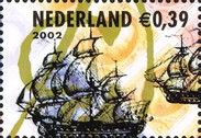 Two Dutch East Indiamen and Stamps of 1852