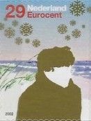 Snowflakes, Sea and Upper Part of Man with Raised Collar