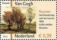 "Autumn Landscape with Four Trees" by Vincent van Gogh