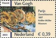 "Four Cut Sunflowers" by Vincent van Gogh
