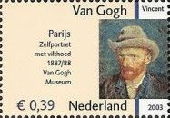 "Self-portrait with Grey Felt Hat" by Vincent van Gogh