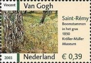 "Tree Trunks in Long Grass" by Vincent van Gogh