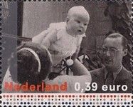 Queen Beatrix as a Baby, 1938