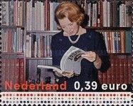 Princess Beatrix in the Library, 1964