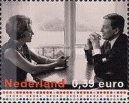 With Claus von Amsberg on their Engagement, 1965
