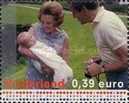 With Prince Claus with Baby Prince Willem-Alexander, 1967