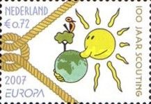 The sun holding a globe