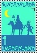 St. Nicholas on his horse up on the roof