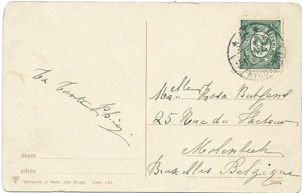 Numeral - Overprint on perforated Stamp