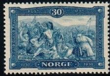 Death of St.Olav in Battle of Stiklestad (after P.N.Arbo)