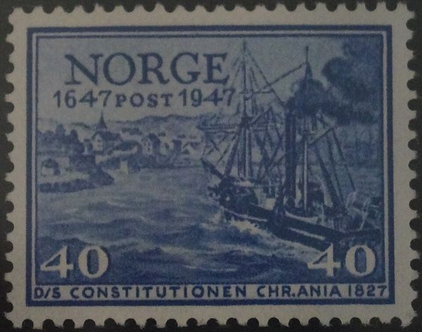 Postship "Constitutionen" at Christiana (1827)