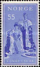 King Haakon VII- Regeringsjubileum