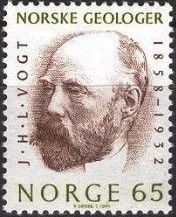 Johan Herman Lie Vogt, (1858-1932) geologist & petrographer