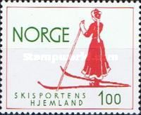 Woman skier, 1900