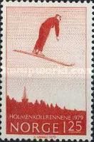 Crown Prince Olav ski jumping at Holmenkollen, 1922