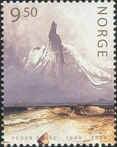 Stetind in Fog by Peder Balke