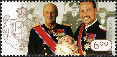 King Harald V, Crown Prince Haakon and Princess Alexandra
