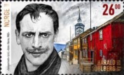 "Self-Portrait" and "Street in Røros, 1902" by Sohlberg