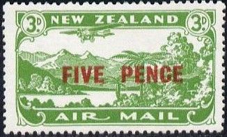 Air Mail 5d Surcharge