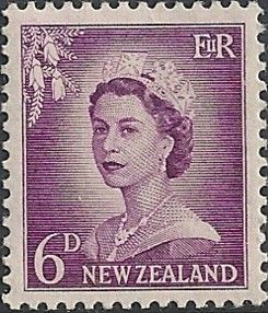 QEII Six Pence - Large Numeral
