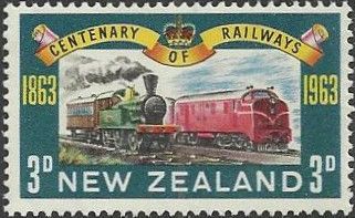 Steam Locomotive “Pilgrim” and Class DG Diesel Locomotive