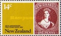 One Penny Stamp of 1855