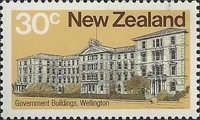 Government Buildings, Wellington, 1877