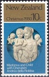 Madonna and Child with Cherubim by Andrea della Robbia