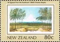"Mt Egmont from the Southward" by Charles Heaphy
