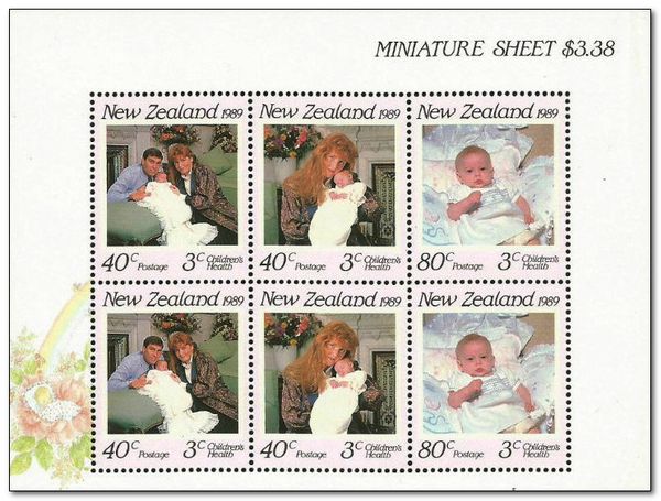 World Stamp Expo on Duke & Duchess of York and Beatrice