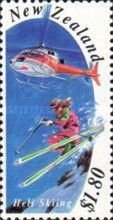 Heli-skiing