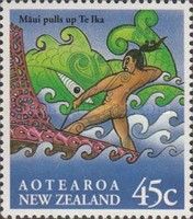 Aotearoa. Maui pulls up Te Ika