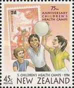 Health - Children and Ball 45c + 5c