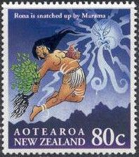 Boy and healthy stamp