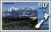 The Tranz Alpine in the Southern Alps