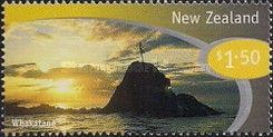 Sunset near Statue of Wairaka, Whakatane Harbour