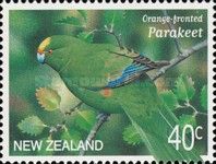 Orange-fronted Parakeet (Cyanoramphus malherbi)