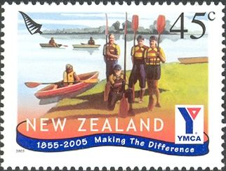 Canoeists - 150th Anniv. of YMCA