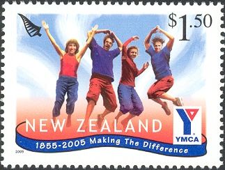 Beneficiaries Jumping - 150th Anniv. of YMCA
